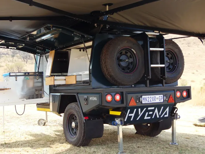 Hyena S1 rear storage and kitchen setup